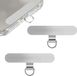 OEM Shenzhen Haorui Industrial Technology Co., Ltd. Roestvrij staal telefoon pads - Universeel - Multifunctioneel - Lanyard patch - Smartphones - Zilver