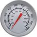 Thermomètre de barbecue - Analogique - Acier inoxydable - Jusqu'à 500 degrés - Argent/Blanc