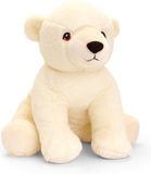 Keel Toys Knuffel - IJsbeer - wit - pluche - 35 cm