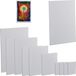 Merkloos Schildersdoek - Set van 12 - Rechthoekig - 5 Groottes - Wit