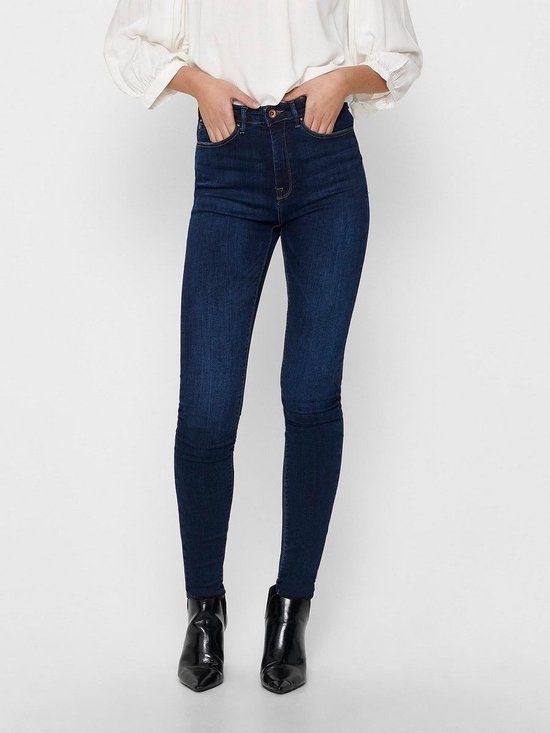 ONLY ONLPAOLA LIFE HW SK DNM AZGZ878 NOOS Women's Jeans - Dark Blue Denim - Size S X L30