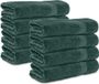 Komfortec handdoeken – Set van 8 - Badhanddoek 50x100 cm - 100% Katoen - Donkergroen