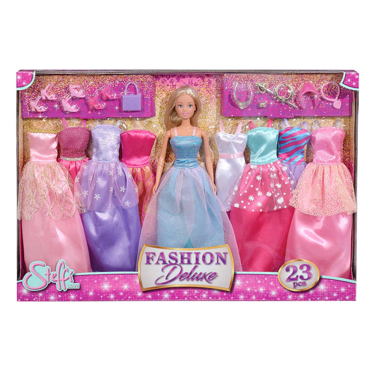 Simba Modepop Steffi Love Fashion Deluxe 29 Cm Roze 23-delig