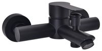 Noir mat mitigeur de bain - Montage mural - Monocommande - Acier inoxydable Sus304