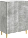 vidaXL Dressoir Betongrijs 66 x 34,5 x 90 cm Bewerkt hout