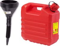 Merkloos / Sans marque Interbosch B.V. Jerrycan - Kunststof - Rood - 20 Liter - Incl. Trechter