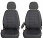 Renault Master III 2010-2023 - Housse de siège auto - Configuration 1+1 (2 sièges séparés) - Sur mesure - Tissu d'ameublement premium