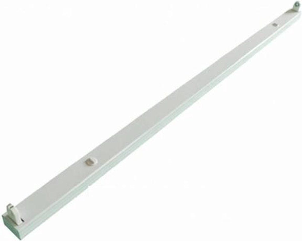 BES LED LED TL Armatuur T8 - Aigi Dybolo - 120cm Enkel - IP20 - Mat Wit - Staal