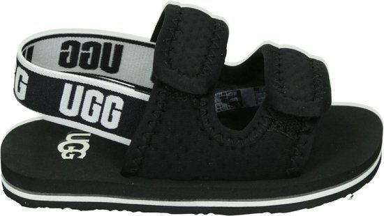UGG Lennon Slingback Kinderen Unisex Plateau Sandalen - Zwart - Maat 27,5 - Leer