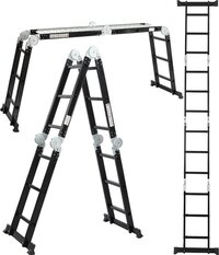ALDORR Professional Vouwladder 4 x 3 treden met platform - Aluminium - 3,50 meter