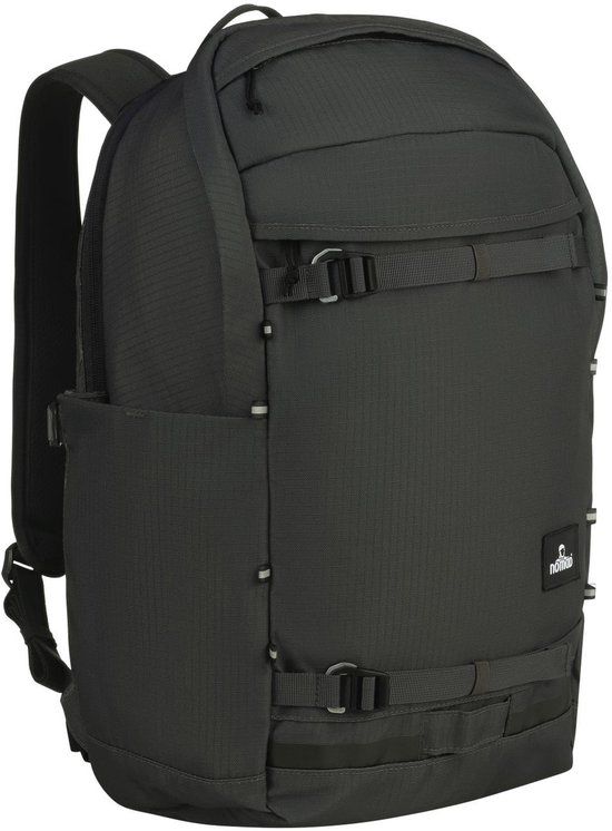 NOMAD® Torcal Premium 26 liter Rugzak | Zwart | Dagrugzak School & Werk | Laptop Rugtas 16 inch | 100% Gerecycled Ripstop | incl Regenhoes