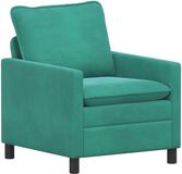 vidaXL Bank Turquoise 76 x 81 x 87,5 cm Fluweel