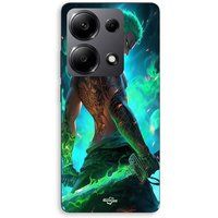 Maniacase Coque Pour Xiaomi Redmi Note 13 Pro 4G One piece Zoro 3D Manga anime Fanart