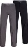 JACK&JONES JPSTKANE DAVE CHINO 2PK MP NOOS Heren Broeken Zwart W28 x L30