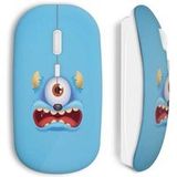 Monster Blauw Draadloze Muis Maniacase