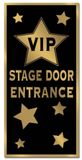Merkloos / Sans marque VIP Hollywood Deur Banner - Kunststof - 76 x 150 cm