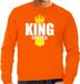 Bellatio Decorations Shoppartners Bv Koningsdag sweater King of booze met kroontje oranje - heren - Kingsday drank outfit / kleding / trui XXL
