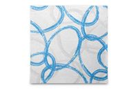 Semy Airlaid servet, ornaments, 40x40 cm, blauw, 1/4 gevouwen, 1 stuk (1 x 50 stuks)