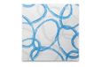 Semy Airlaid servet, ornaments, 40x40 cm, blauw, 1/4 gevouwen, 1 stuk (1 x 50 stuks)