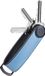 Orbitkey Premium Hybrid Leather Key Organiser - Bleu - 2 à 7 clés - inclusief D-Ring pour clé de voiture - Key Organizer Lake Blue