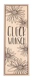 Rayher Stempel hout "Blumenmeer-Glückwunsch", 4 x 11 cm