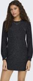ONLY ONLCAROL L/S GLITTER BOW DRESS CS JRS - Dames - Mini jurk