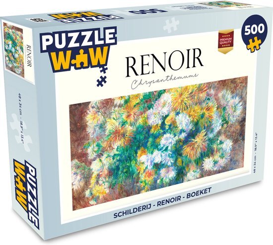 MuchoWow Puzzel Schilderij - Renoir - Boeket - Legpuzzel - Puzzel 500 stukjes