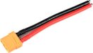 Revtec - Connecteur avec câble - XT-90 - Contacts dorés - Connecteur mâle - Câble silicone 10AWG - 12cm