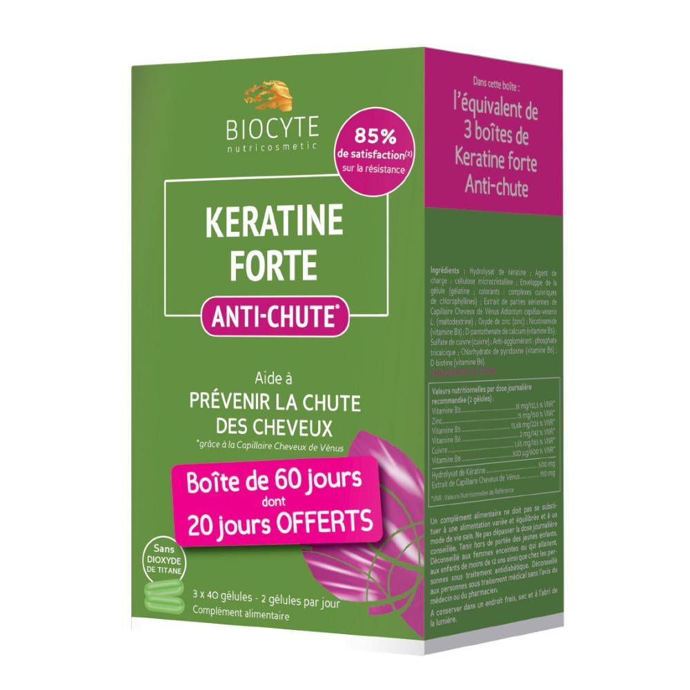 Biocyte Biocyte Keratine Forte Anti-Haaruitval 120 capsules