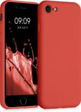 kwmobile telefoonhoesje geschikt voor Apple iPhone SE (2022) / SE (2020) / 8 / 7 - Hoesje voor smartphone - Back cover in mandarijn oranje