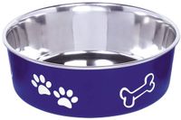 Nobby FUSION hondenbak, antislip, blauw, 20 cm, 1,8 ltr