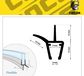 Icecat 2x50 cm joint de douche pour cabines de douche semi-circulaires. Joint de cabine de douche DK13 (4 mm - 5 mm)