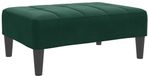 vidaXL Voetenbank 77x55x31 cm fluweel donkergroen
