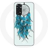 Maniacase Hoesje voor Xiaomi Redmi Note 11 4G Dromenvanger blauw witte achtergrond