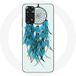 Maniacase Hoesje voor Xiaomi Redmi Note 11 4G Dromenvanger blauw witte achtergrond