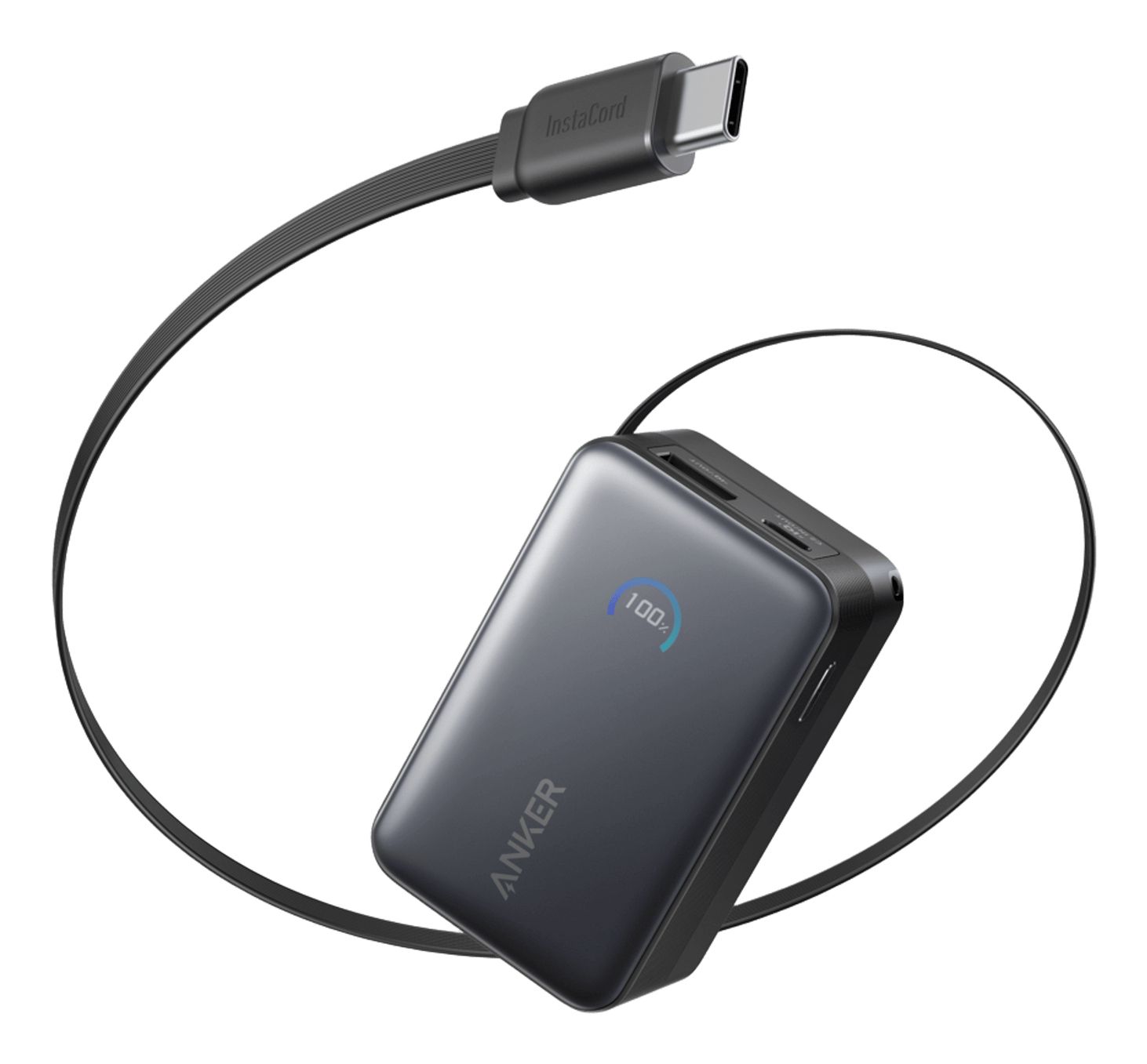 Anker Nano Powerbank - 10.000 mAh - 45W - Zwart - Met USB-C Kabel