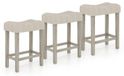 Ensemble de table de bar avec 3 tabourets, style rustique, dimensions : 150 x 48 x 92 cm