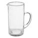5Five Sapkan/schenkkan karaf - transparant - 1300 ml - glas - Limonade/water - 10 x 20 cm - met handvat