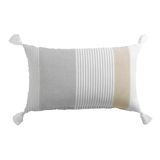 Douceur d'intérieur DEHOUSSBARE KUSSEN POMPONS 30 x 50 CM KATOENEN PRINT ILIADE DES. PLAATS