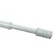 Gardinia Gordijnroede voor vitrages, cilinder, metalen stang incl. 2 schroefhaken, uitschuifbaar, wit, Ø 10 mm, lengte: 40-65 cm