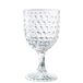 DRW Set van 6 glazen van glas, 300 ml, transparant