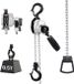 VEVOR Mini Hefboomtakel, 1/2t Capaciteit, Handkettingtakel, Hefvermogen 3 M, G80 Stalen Legering Ketting met Mechanische Dubbele Palrem, Kettingtakel met 360° Draaibare Haken, voor Magazijn, Bouw, Garage