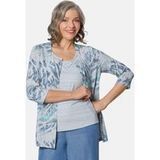 Goldner Set met bedrukte shirts Jersey set met glittersteentjes
