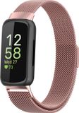 By Qubix Qubix - Milanese bandje voor Fitbit Inspire 3 - Rosé goud