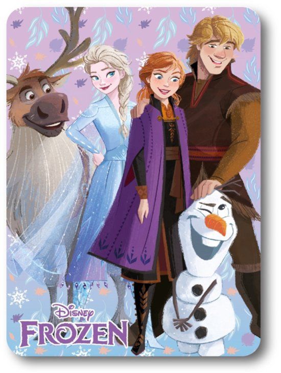Disney Frozen Frozen Winter Friends Fleece deken 100 x 140 cm