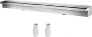 Fontaine de piscine – 59 cm – Acier inoxydable – Modèle cascade – Convient pour une utilisation intérieure et extérieure – Comprend un connecteur, un collier de serrage et un ruban PTFE