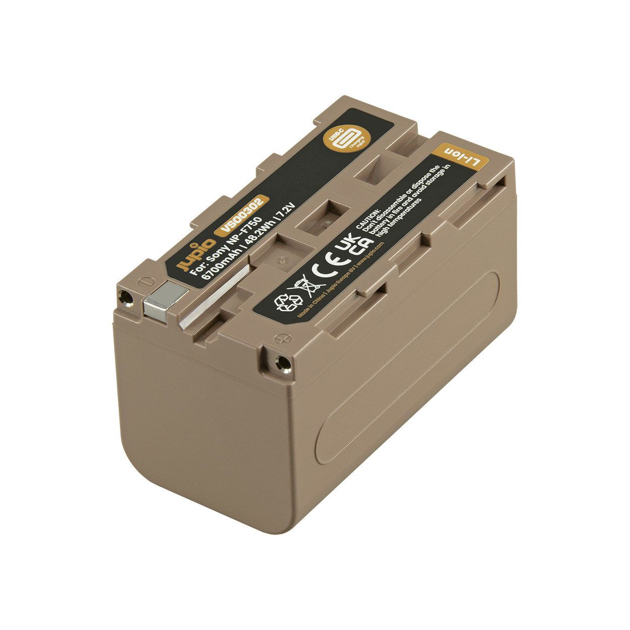 Jupio NP-F750 Ultra C (USB-C Input) 6700mAh
