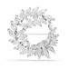 Swarovski Mesmera Broche, Marquise-Slijpsel, Wit, Rodium Verguld