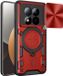 Techsuit Hoesje geschikt voor Xiaomi Redmi Note 15 Pro 5G - CamGuard Pro Back Cover - Rood