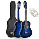 3rd Avenue Klassieke Kindergitaar Maat 1/4 Met Spaanse Nylon Snaren Voor Beginners - Blauw